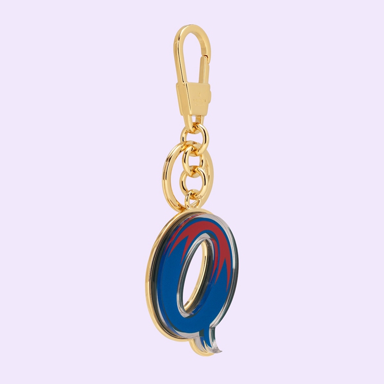 727985.JCFUG.8555.003.100.0000.Light Letter Q Plexiglas keychain